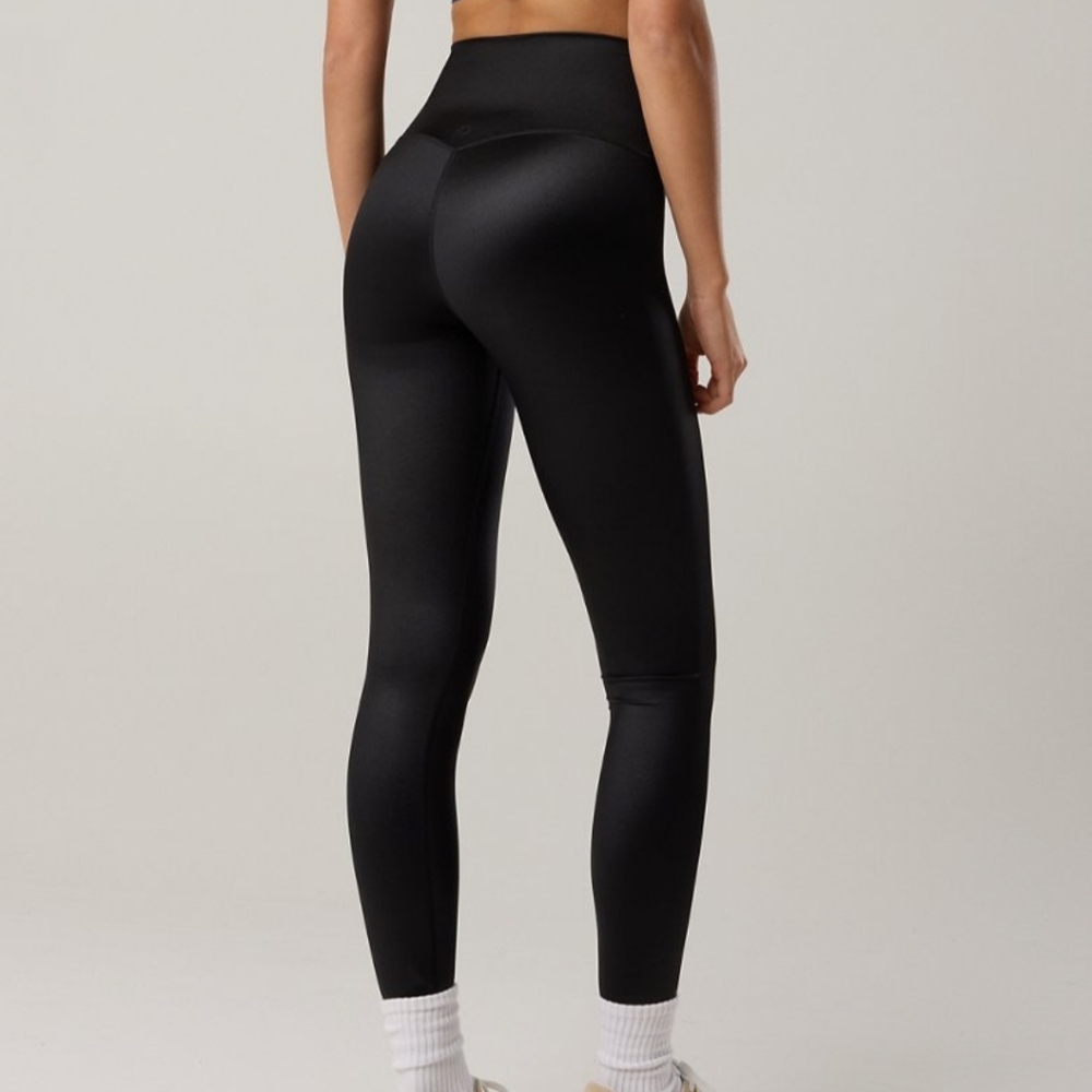 Aerie Black Faux Leather Leggings